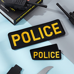 Аппликации с вышивкой из полиэстера для сотрудников службы безопасности&nbsp;PATC-WH0017-10A-02