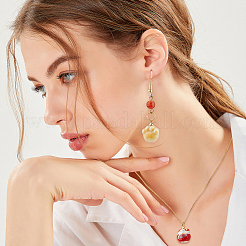 24 шт. 6 стили фарфоровых подвесок&nbsp;PALLOY-FH00169