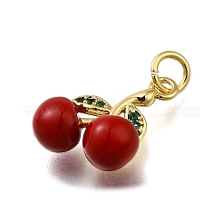 Ottone micro spianare pendenti zirconi&nbsp;KK-S515-065G