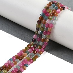 Натуральный белый нефрит имитация турмалина нити бусин G-H062-B01-01