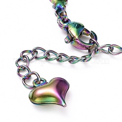 Fabrication de bracelets en acier inoxydable 304 de couleur arc-en-ciel&nbsp;STAS-L248-008M