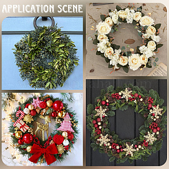 Деревянные рамки для венков для поделок с заранее вырезанными отверстиями&nbsp;WOOD-WH20008-14