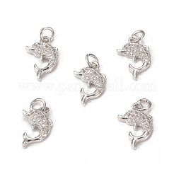 Латунные микро проложить кубического циркония подвески KK-E068-VB295