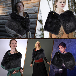 Шали из искусственной шерсти AJEW-WH20020-213B-02