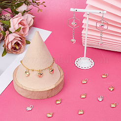 12шт 2 цвета латунные подвески&nbsp;KK-GO0002-21