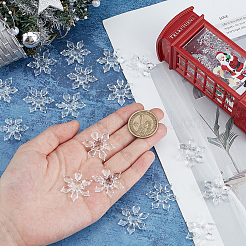 100 шт. рождественские прозрачные акриловые соединительные подвески OACR-SC0001-58