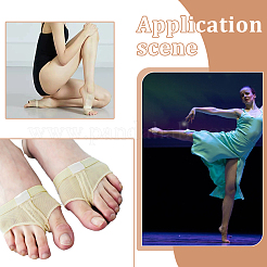 Tanzschuhe mit rutschfesten Halbsohlen aus Schwamm und Stoff&nbsp;DIY-WH0899-649