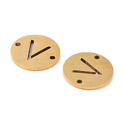 Placcatura sotto vuoto pvd 201 acciaio inossidabile maglie tonde piatte cave&nbsp;FIND-R149-03V-G