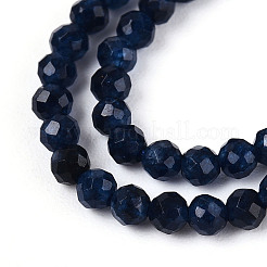 Крашеные бусины из натурального сапфира G-T143-05