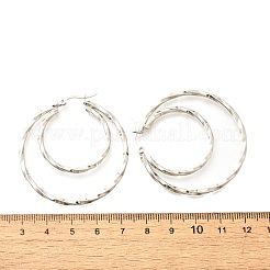 201 серьги из нержавеющей стали&nbsp;LS-EJEW-Q026-06P-A