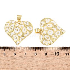 真鍮チャーム  エナメル  ハートチャーム  カドミウムフリー＆鉛フリー  ラックめっき  長持ちメッキ  18KGP本金メッキ  ミックスカラー  26x28x2mm  穴：4x6mm&nbsp;KK-CBA3FD6-06B-G