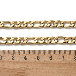 Цепочки-цепочки Figaro из нержавеющей стали 304 NJEW-S442-02G