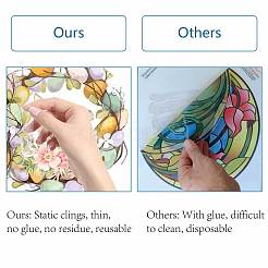 Статическая наклейка на окно пвх&nbsp;DIY-WH0235-112