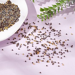 2500 шт. 5 цвета латунные обжимные бусины KK-AR0004-18