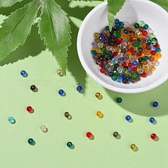 Граненые прозрачные стеклянные бусины rondelle&nbsp;GLAA-YW0001-84A