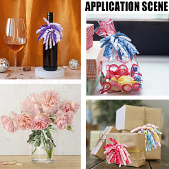 Fiocchi ricci autoadesivi in poliestere per confezioni regalo&nbsp;DIY-WH20013-58C