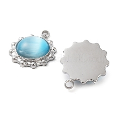 Нержавеющая сталь 304 с подвесками в виде кошачьего глаза STAS-L022-362P-01