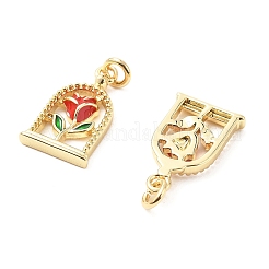 Латунь эмаль подвески&nbsp;KK-L237-009G