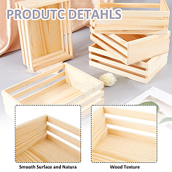 Cesta de almacenamiento de madera&nbsp;AJEW-WH0696-752