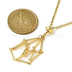 Мешочек из нержавеющей стали 304 в технике макраме NJEW-JN04468-05