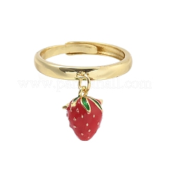 Латунные с эмалевыми кольцами RJEW-Q019-02B-G