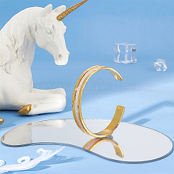 1шт. рифленый открытый браслет-манжета из сплава для женщин&nbsp;BJEW-UN0001-39G