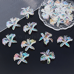 12шт УФ-покрытие прозрачные акриловые бусины MACR-FH0001-27