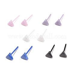 Pendientes de cerámica con circonitas biocerámicas hipoalergénicas.&nbsp;EJEW-Z023-09