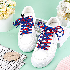 2 пара шнурков из полиэстера двух цветов&nbsp;AJEW-GO0002-36