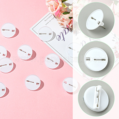 80 шт. пластиковая основа для броши&nbsp;KY-SC0002-39B