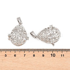 Латунные полые подвески в форме капли&nbsp;KK-L079-20-NR