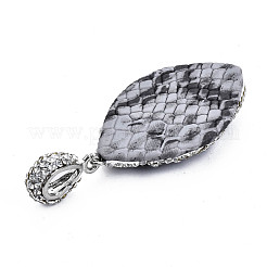 Полимерная глина стразами подвески RB-S056-12A-P