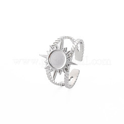 201 нержавеющая сталь открытый манжетный палец оправа эмалированная STAS-S119-159A-P