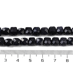 Синтетический синий авантюрин бисер нитей G-H078-C47-6mm