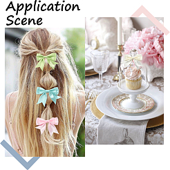 40 шт. 20-х цветные аксессуары для костюмов из полиэстера ручной работы&nbsp;DIY-SP0004-83