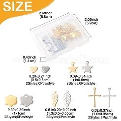 60 шт. 10 стиля подвески из нержавеющей стали 304 STAS-FS0001-78