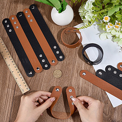 12 шт. браслеты из ПВХ и железного шнура 2 цветов&nbsp;AJEW-CL0002-48