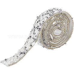 Perlenbesatz aus Harz-Strasskristallen&nbsp;LS-DIY-WH20050-05C