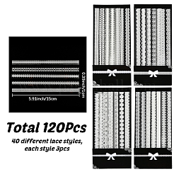 4 пакет 4 стиля пластиковые кружевные декоративные наклейки для животных AJEW-SP0002-77