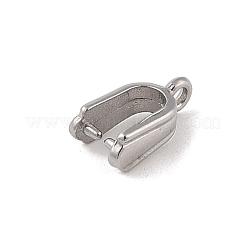 変色しない304ステンレススチール製アイスピックピンチベイル  ステンレス鋼色  10.5x4mm  穴：1.2mm  ピン：0.8mm&nbsp;STAS-Z058-01P-08