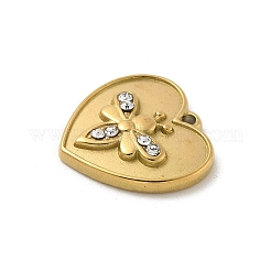 Подвески из нержавеющей стали 304 со стразами&nbsp;STAS-I322-43G