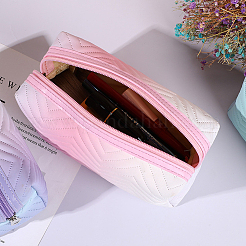 Bolsa de almacenamiento de maquillaje de cuero pu portátil degradado&nbsp;ABAG-CL0001-39