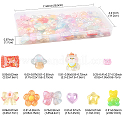 Кабошоны из полупрозрачной смолы RESI-FS0002-34