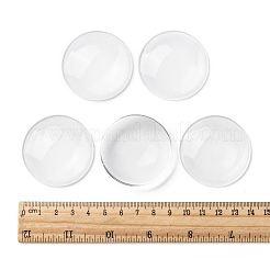 Прозрачные стеклянные кабошоны&nbsp;LS-GGLA-R026-45mm