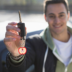 30 шт. ПВХ анти-потеряющийся чехол для ключей подвеска украшения HJEW-GO0001-06