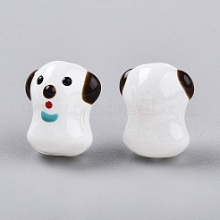 Эмалевые бусины ручной работы в технике лэмпворк LAMP-N029-02G