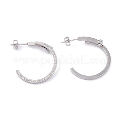 Серьги-гвоздики из нержавеющей стали 304 с ионным покрытием (IP) EJEW-P191-33