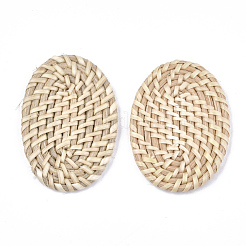 Perle di canna fatte a mano / perle intrecciate di rattan&nbsp;X-WOVE-T006-087