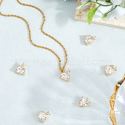 6шт латунные подвески с микропаве и кубическим цирконием KK-BBC0020-46