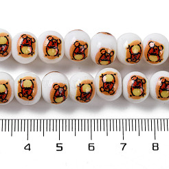 Печать стеклянных бусин для ожерелья изготовление браслетов&nbsp;GLAA-B020-02A-01